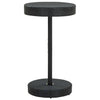 Schwarzes Outdoor-Barset Musat (3-teilig, Polyrattan/Akazienholz)
