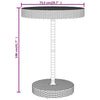 Schwarzes Musat Outdoor-Bar-Set (5-teilig, Polyrattan/Akazienholz)