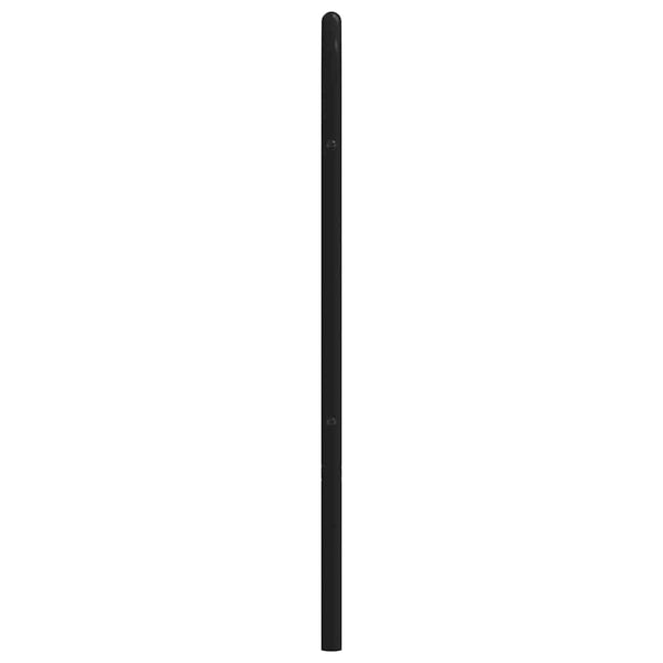 Schwarzes Kopfteil aus Metall Mueser 193 cm