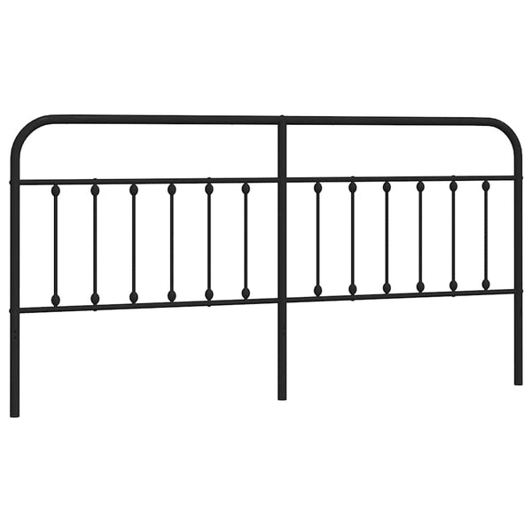 Schwarzes Metallbettkopfteil Mueser 200cm