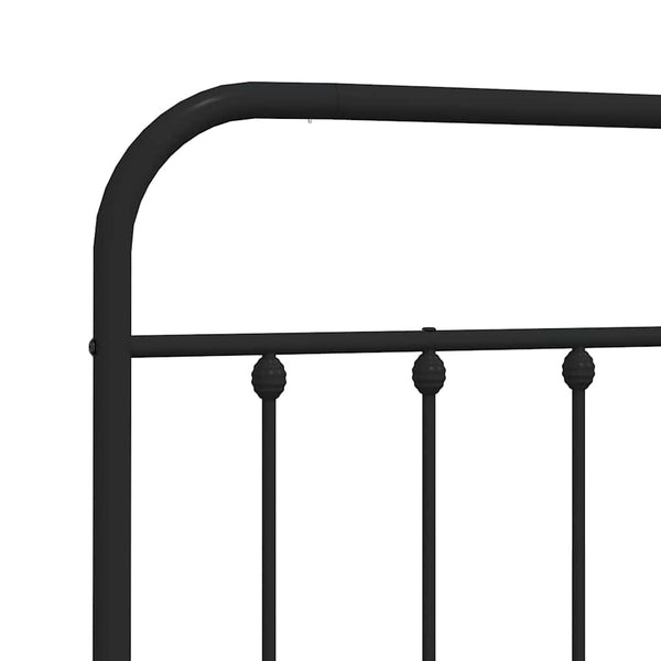 Schwarzes Metallbettkopfteil Mueser 200cm