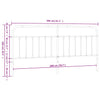 Schwarzes Metallbettkopfteil Mueser 200cm