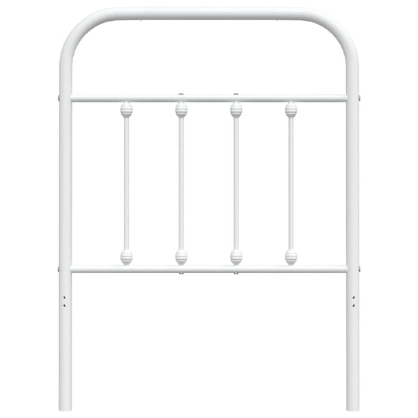 Weißes Kopfteil aus Metall Mueser 75cm