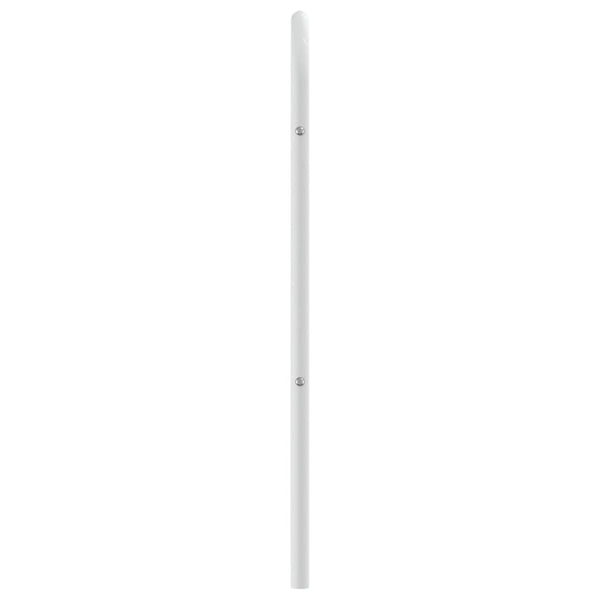 Weißes Kopfteil aus Metall Mueser 75cm