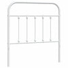 Valkoinen metallinen sängynpääty Mueser 80cm
