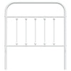 Valkoinen metallinen sängynpääty Mueser 80cm
