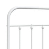 Valkoinen metallinen sängynpääty Mueser 80cm