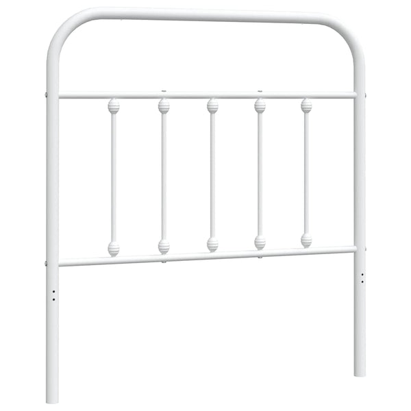 Weißes Kopfteil aus Metall Mueser 90cm
