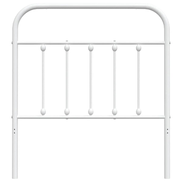 Weißes Kopfteil aus Metall Mueser 90cm