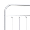 Weißes Kopfteil aus Metall Mueser 90cm