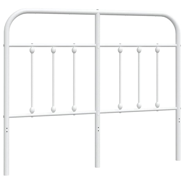 Weißes Bettkopfteil aus Metall Mueser 120 cm