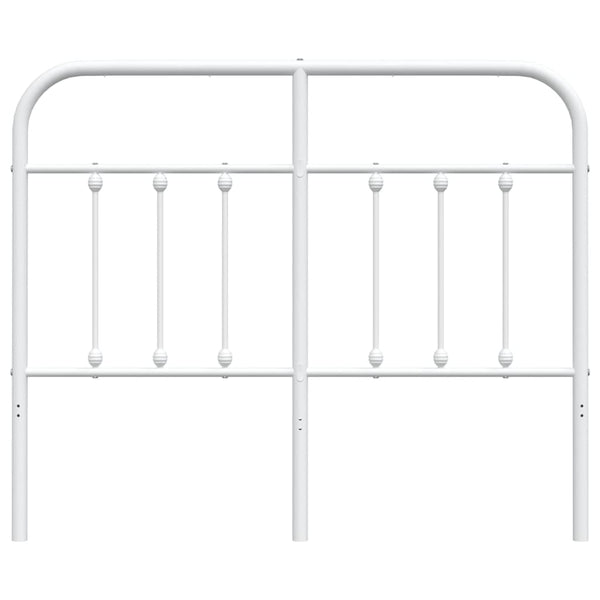 Weißes Bettkopfteil aus Metall Mueser 120 cm
