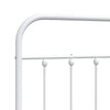 Weißes Bettkopfteil aus Metall Mueser 120 cm