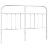 Valkoinen metallinen sängynpääty Mueser 135cm