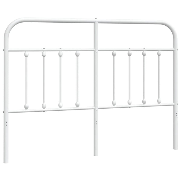 Valkoinen metallinen sängynpääty Mueser 135cm