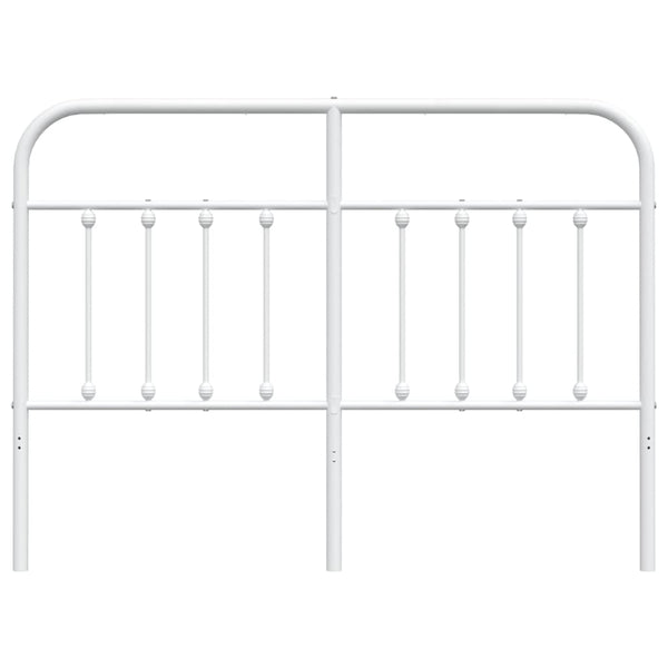 Valkoinen metallinen sängynpääty Mueser 135cm