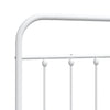 Valkoinen metallinen sängynpääty Mueser 135cm