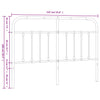 Valkoinen metallinen sängynpääty Mueser 135cm
