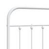 Weißes Metallbettgestell Mueser 180cm