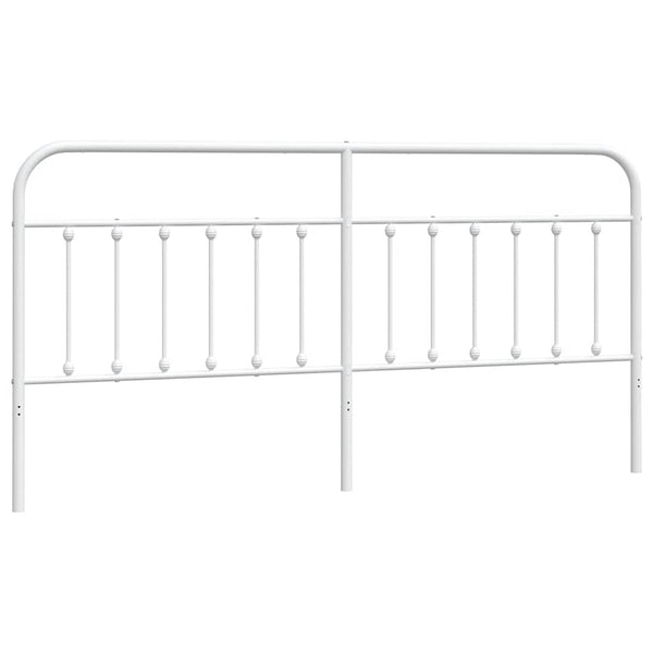 Valkoinen metallinen sängynpääty Mueser 193cm