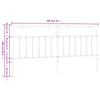 Valkoinen metallinen sängynpääty Mueser 193cm
