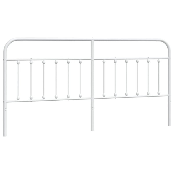 Weißes Kopfteil aus Metall Mueser 200cm
