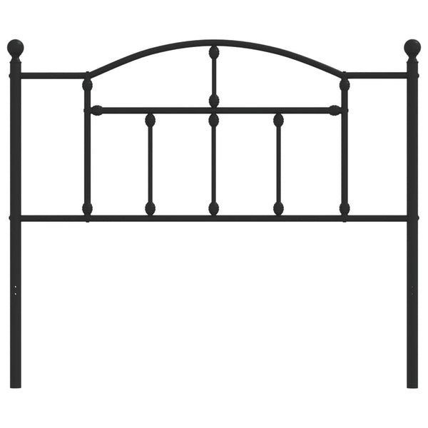 Schwarzes Bettkopfteil aus Metall Imastuhi 107cm