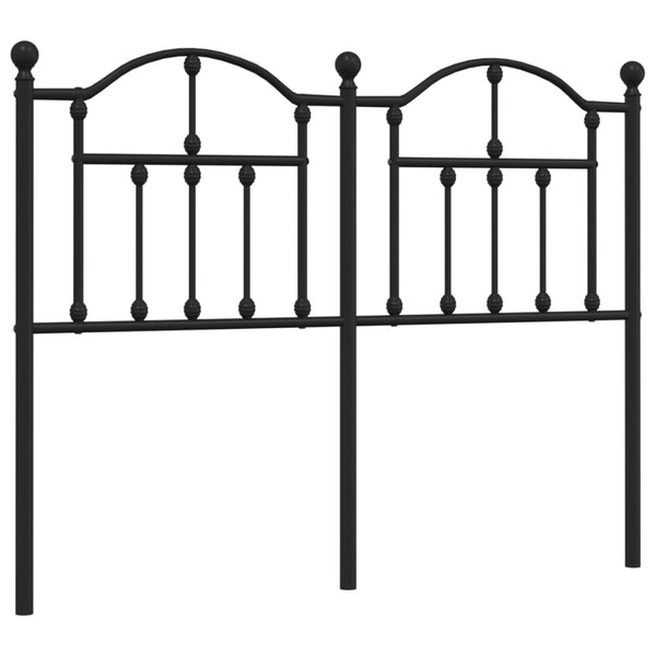 Schwarzes Kopfteil aus Metall Imastuhi 120cm