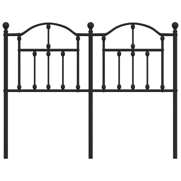 Schwarzes Kopfteil aus Metall Imastuhi 120cm