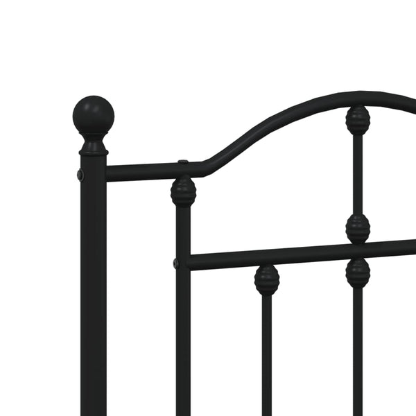 Schwarzes Kopfteil aus Metall Imastuhi 120cm