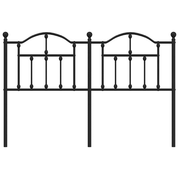 Schwarzes Metallbettgestell Imastuhi 135 cm