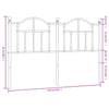 Schwarzes Metallbettgestell Imastuhi 135 cm