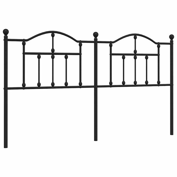 Schwarzes Kopfteil aus Metall Imastuhi 180cm