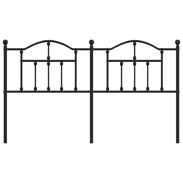 Schwarzes Kopfteil aus Metall Imastuhi 180cm
