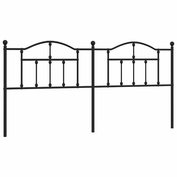 Schwarzes Metallkopfteil Imastuhi 193cm
