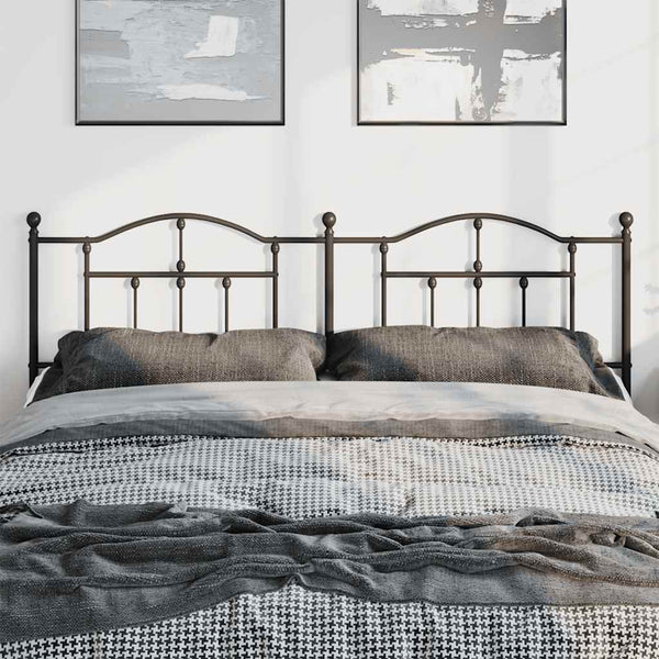 Schwarzes Metallkopfteil Imastuhi 193cm