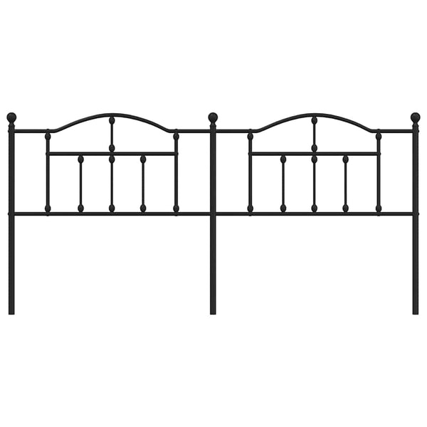Schwarzes Metallkopfteil Imastuhi 193cm