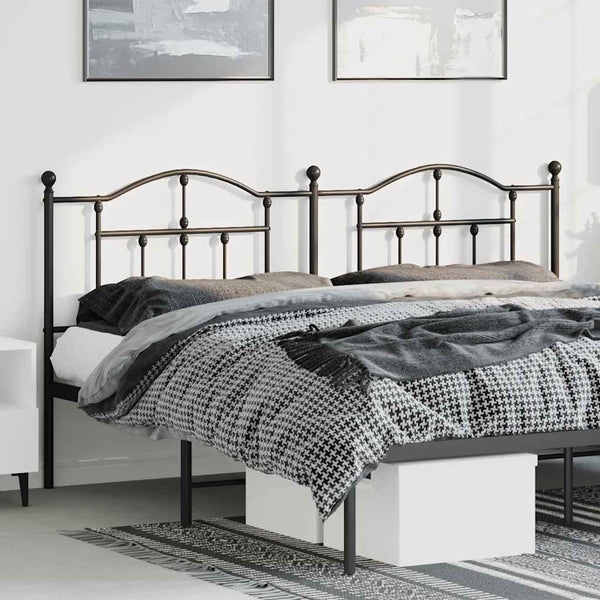 Schwarzes Metallkopfteil Imastuhi 193cm