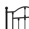 Schwarzes Metallkopfteil Imastuhi 200cm
