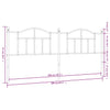 Schwarzes Metallkopfteil Imastuhi 200cm