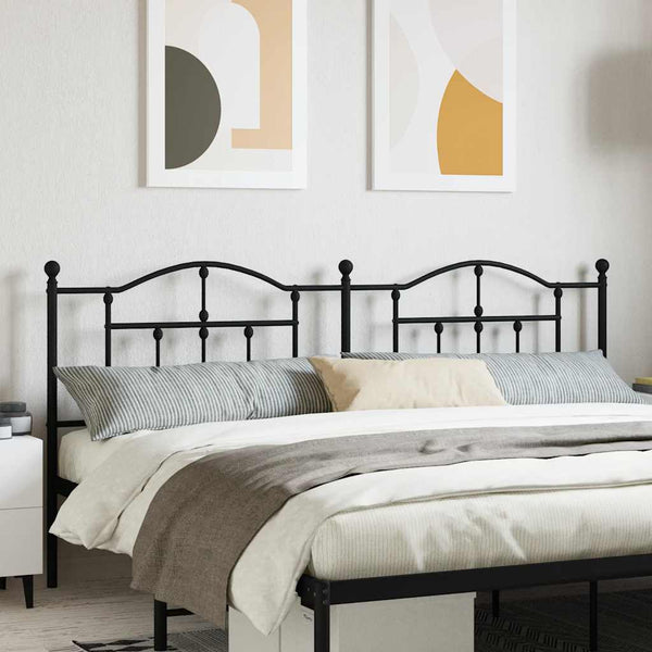 Schwarzes Metallkopfteil Imastuhi 200cm