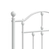 Weißes Metallbettgestell Imastuhi 180cm