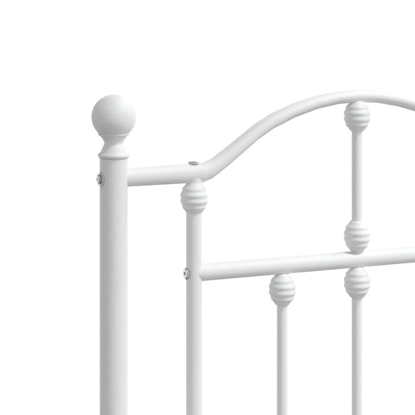 Weißes Metallbettgestell Imastuhi 180cm