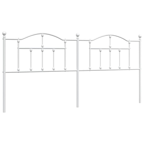 Valkoinen metallinen sängynpääty Imastuhi 200cm