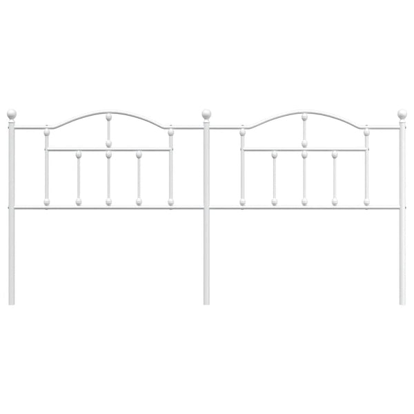 Valkoinen metallinen sängynpääty Imastuhi 200cm