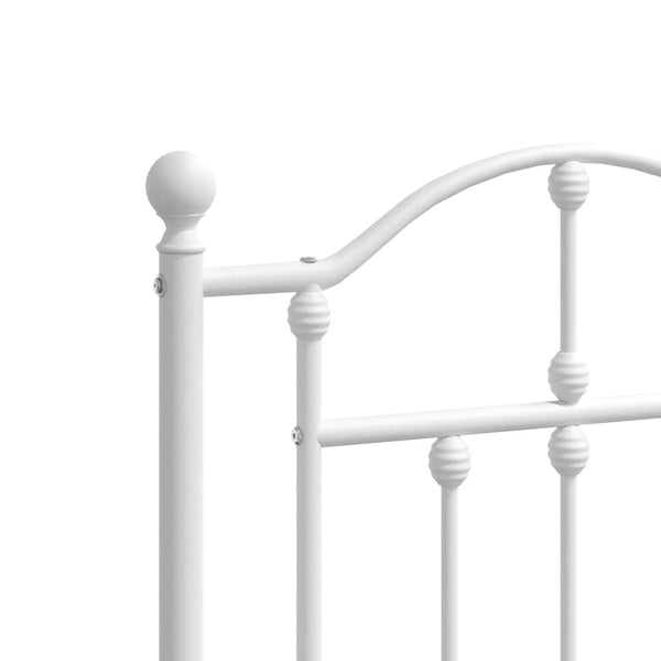 Valkoinen metallinen sängynpääty Imastuhi 200cm