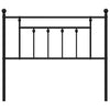 Schwarzes Kopfteil Timpau 100 cm aus Metall