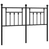 Schwarzes Metallkopfteil Timpau 150cm