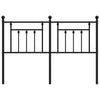 Schwarzes Metallkopfteil Timpau 150cm