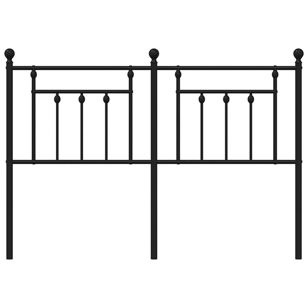Schwarzes Metallkopfteil Timpau 150cm
